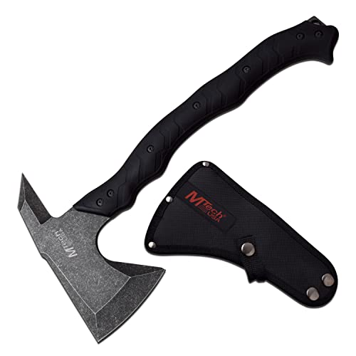 Master Cutlery MTECH USA MT-AXE13T Axe, Stonewashed Blade, Black Handle, 14.5" Overall