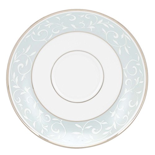 Lenox Opal Innocence Blue Saucer, White