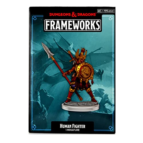 WizKids Store D&D Frameworks: Human Fighter Female - Unpainted and Unassembled