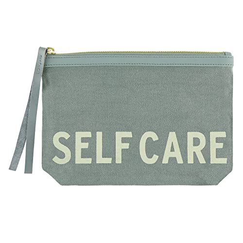 Creative Brands Santa Barbara Design Studio Hold Everything Canvas Zippered Pouch, 9 x 6-Inch, Self Care