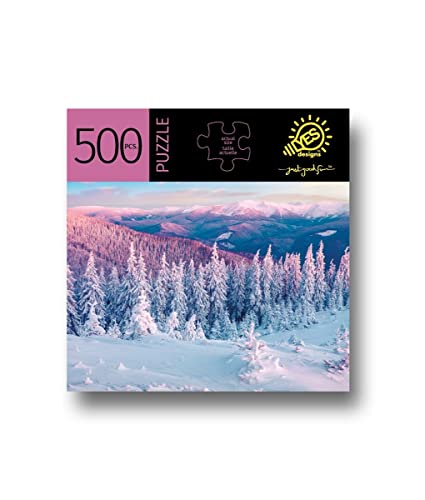Giftcraft 683537 Christmas Winter Scene Puzzle, 500 Pieces, Cardboard