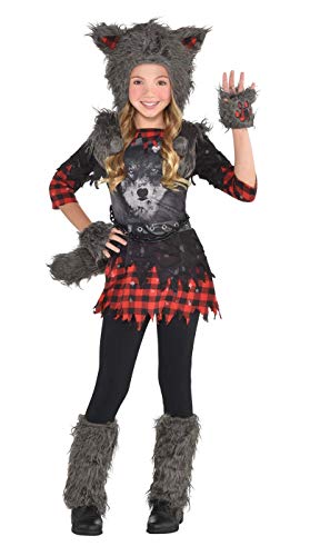 AMSCAN Girls She Wolf Costume - Medium (8-10)