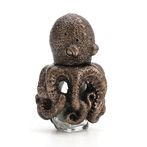 Unicorn Studio Veronese Design 8g Angry Octopus Rollerball Perfume Bottle Resin Figurine Hand Painted Bronze Finish