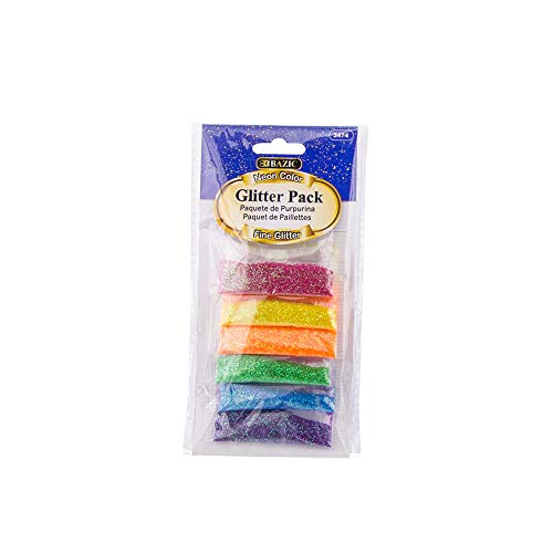 BAZIC Glitter Pack Neon Color 2g (6/Pack)