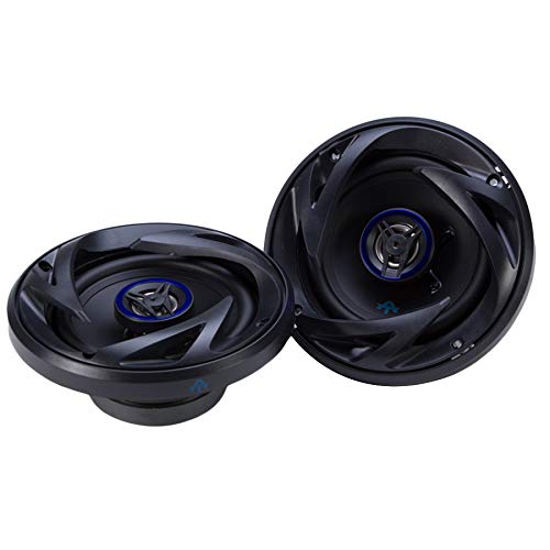 Maxxsonics Autotek ATS525CX 5.25 Inch Coaxial Speakers (Black and Blue, Pair) - 250 Watt Max, 2 Way, Voice Coil, Neo-Mylar Soft Dome Tweeter, Pair of 2 Car Speakers