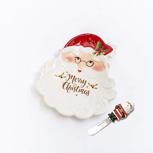Gerson 2540520 Dolomite Santa Plate with Spreader, set of 2