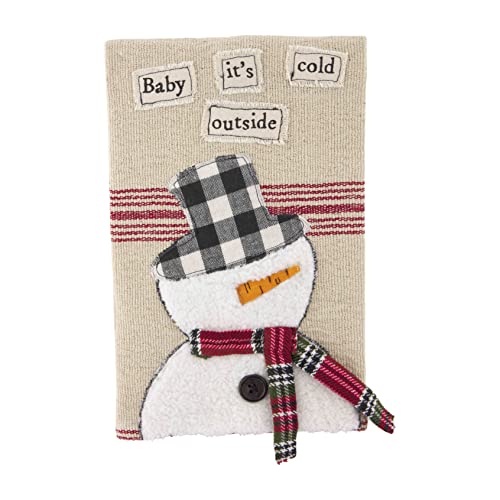 Mud Pie Applique Towel,7"x10.5", Snowman