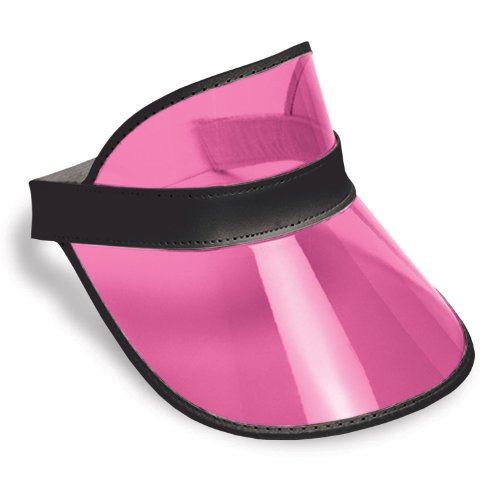 Beistle Clear Cerise Plastic Dealer's Design Visor