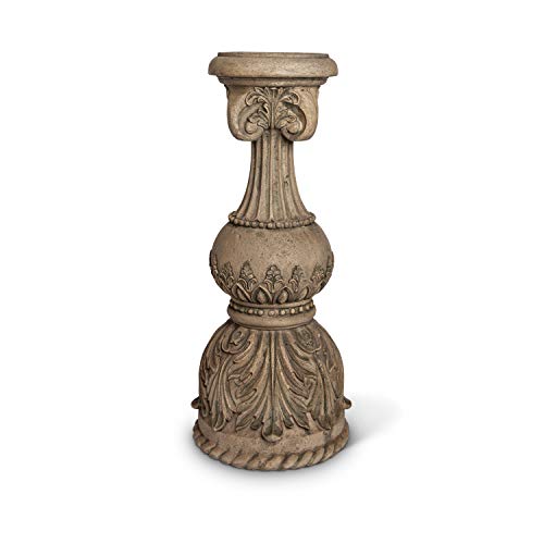 Gerson 24"T Cast-Stone Candlestick