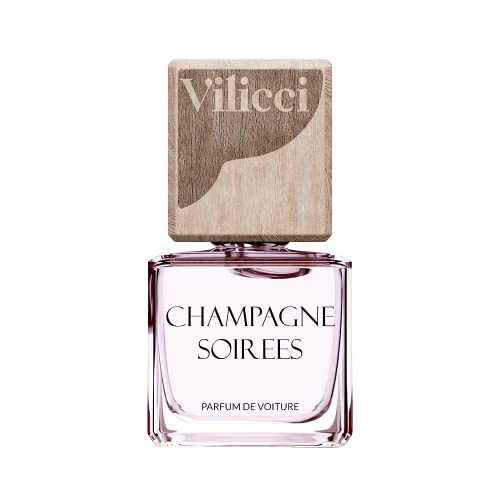 Vilicci Car Air Freshener, Champagne & Soirees Scent, Long Lasting Fragrance for Auto and Home, 1 Bottle of Car Perfume