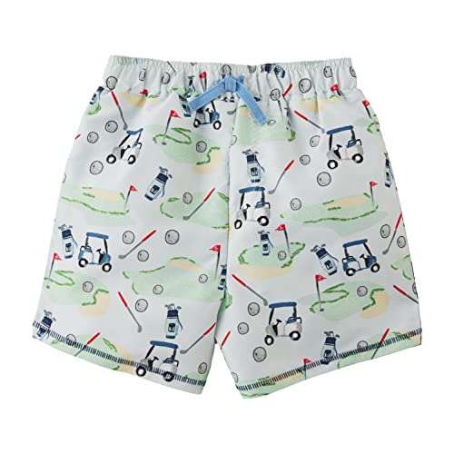 Mud Pie Golf Little Boy Swim Trunks, Large