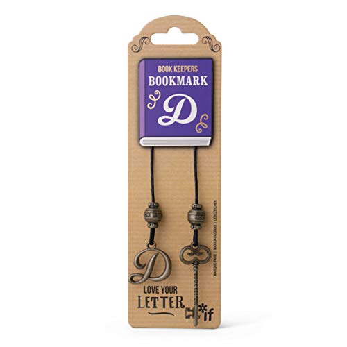 IF Book Keepers Personalised Bookmark - Letter D
