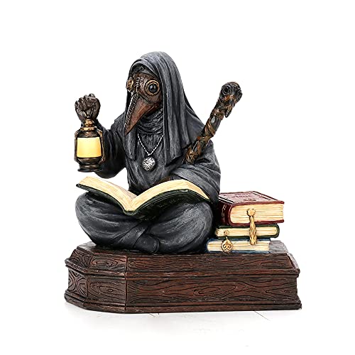 Unicorn Studio Veronese Design 5 1/8" Mortician Apothecarius Steampunk Plague Doctor Resin Sculpture Handpainted Figurine