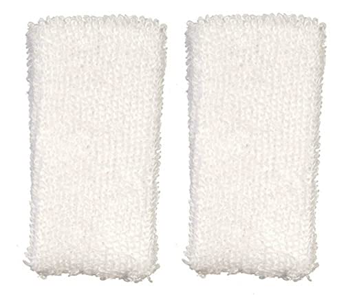 Aztec Imports Dollhouse Miniature Set of 2 White Towels