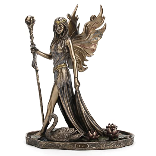 Veronese Design 9" Aine The Celtic Faery Queen of Summor Love Cold Cast Resin Antique Bronze Finish Sculpture