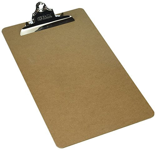 BAZIC Legal Size Hardboard Clipboard w/ Sturdy Spring Clip