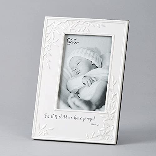 Roman 14165 For This Child Frame, 9-inch Height, Resin and Stone Mix, Holds 4 x 6-inch Photo