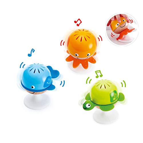 Hape Suction Animal Rattles Baby/Infant Toy, Multicolor, 5&