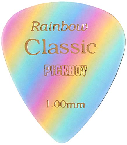 Osiamo Pickboy Vintage Pick, Rainbow, Cellulose, 1.00mm, 10 picks