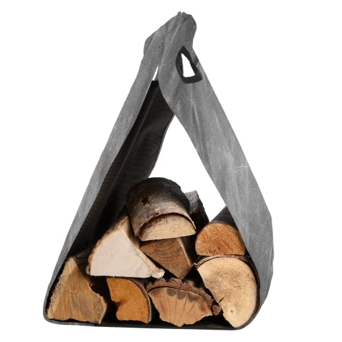 Esschert Waxed Canvas Log Carrier