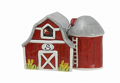 Blue Sky Clayworks Clayworks Barn and Silo Cocker Spaniel Salt & Pepper Set