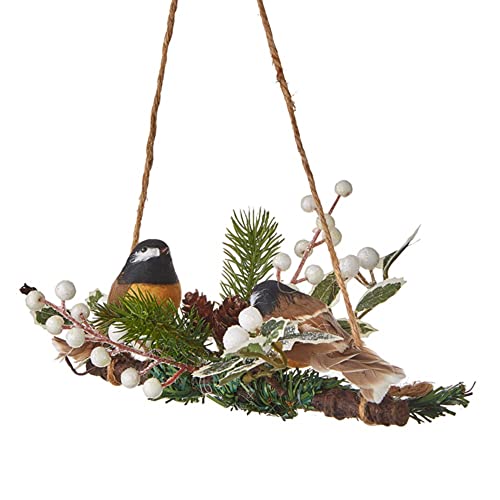 RAZ Chickadee on Branch Ornament, 10- inch Length