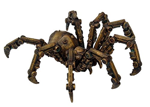 Pacific Trading PTC 9799 Steampunk Inspired Mechanical Spider Resin Statue Figurine, 6"