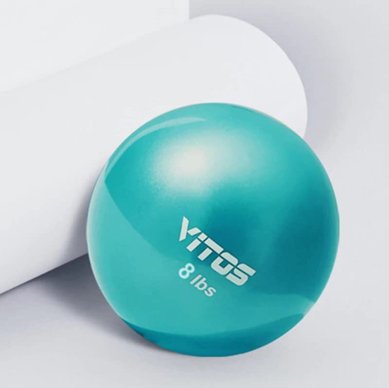 Vitos Fitness Toning Soft Weighted Mini Ball | Medicine Ball for Core Training Yoga Exercise (8)