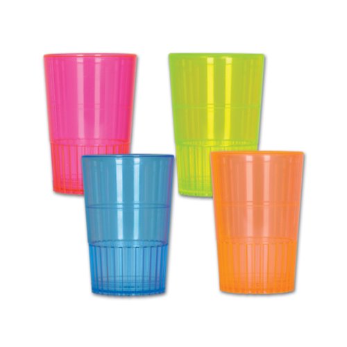Beistle Neon Shot Glasses (asstd colors) (8/Pkg)