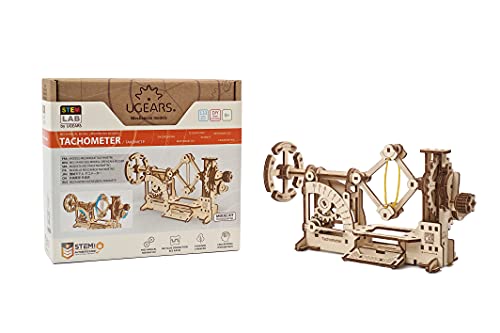 Ukidz UGEARS STEM Lab Series Differential Counter Gearbox Pendulum - Unique Educational and Engineering 3D Puzzles with App (Tachometer)