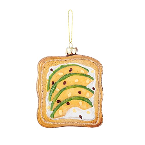 Kurt Adler Noble Gems‚àö¬¢‚Äö√Ñ√ª¬¨¬¢ Glass Avocado Toast Ornament