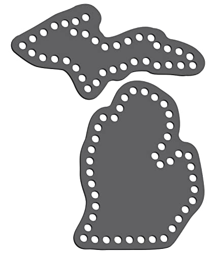 Rhinestone Genie Michigan Magnetic Rhinestone Template, Black