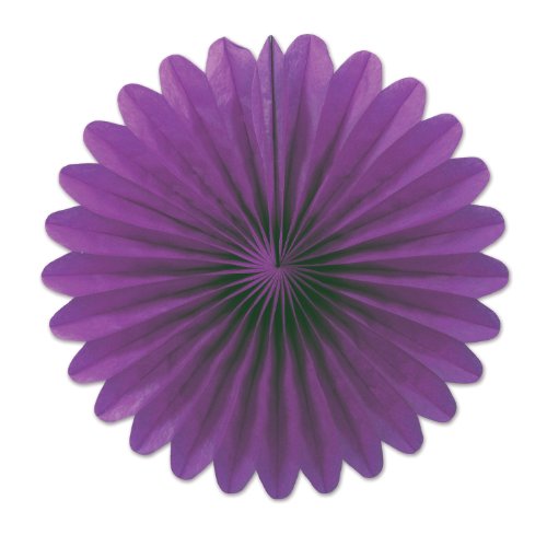 Beistle Purple Mini Tissue Fans Holiday Display