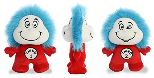Aurora World Thing 1 & 2 Double Dood Plushie 1 and 2, Red, White, Blue, 8.5"