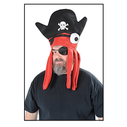 Beistle 60018 Felt Pirate Squid Hat, One Size Fits Most