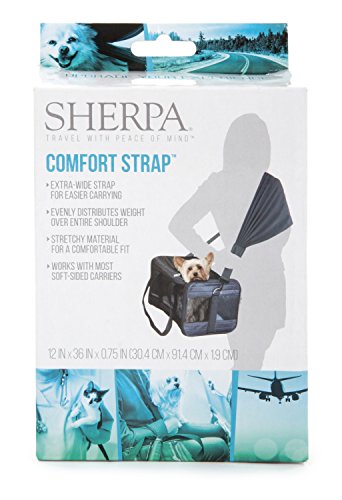 Worldwise Sherpa 56014 Travel Pet Carrier Accessory Comfort Strap, One Size, Black