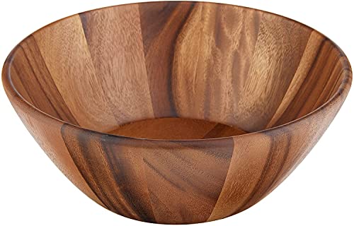 Lipper International Acacia Round Flair Bowl