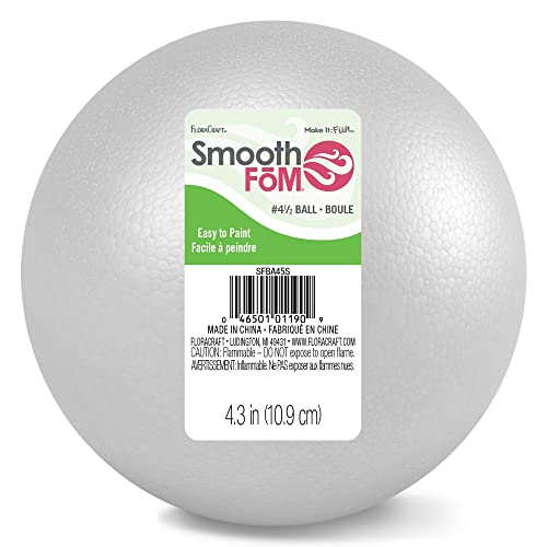 FloraCraft SmoothFoam Ball 4.4 Inch White