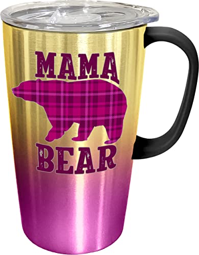 Spoontiques 18521 Mama Bear Stainless Travel Mug