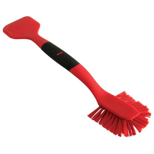 Norpro 1088R Scrub Brush/Scraper, Red