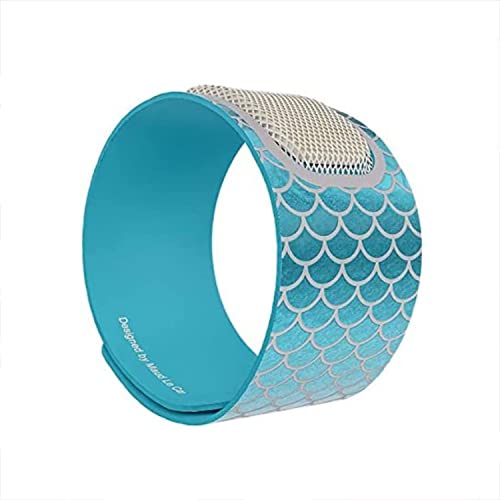 Para'Kito Mosquito Insect & Bug Repellent Wristband - Waterproof, Outdoor Pest Repeller Bracelet w/Natural Essential Oils - Gold Edition Party Wristbands (Mermaid Blue)