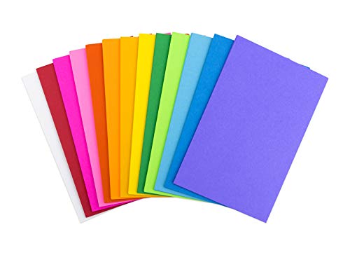 Hygloss Products Bright Blank Flash Cards - Great Study Tool - Multitude of Uses - 10-13 Assorted Colors - 3.75 x 5.75 - 100 Cards