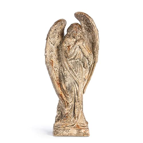 Park Hill Collection EEG10251 Tariel Garden Angel Statue, 32-inch Height, Magnesia Composite