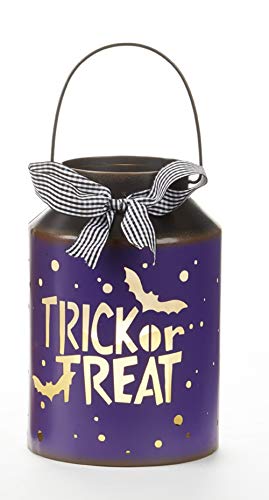 Delton 2047-7 LED Trick Or Treat Milk Can, 9-inch Height, Metal