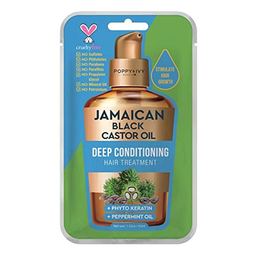 Absolute New York Absolute New York  Poppy & Ivy Deep Conditioning Hair Treatment Packett 1.52oz (JAMAICAN BLACK CASTOR OIL)