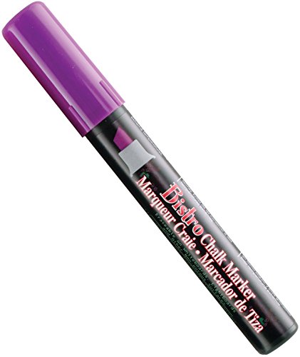Uchida 483-S-F8 Bistro Chalk Marker Chisel Tip-Fluorescent Violet