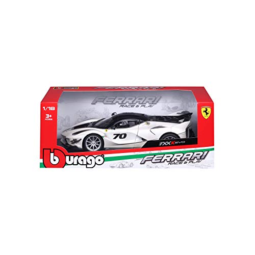 Maisto Bburago 1:18 Scale Race & Play Ferrari FXX K EVO Die Cast Vehicle