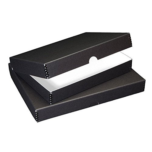 Lineco Archival Folio Storage Boxboard, Acid-Free with Metal Edges, 22.5 X 30.5 X 1.75 inches, Black (717-2230)