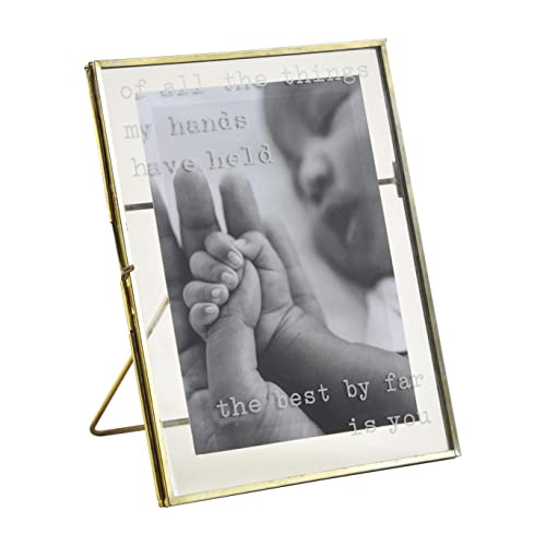 Mud Pie Hands Pressed Glass Frame, 8-inch Length