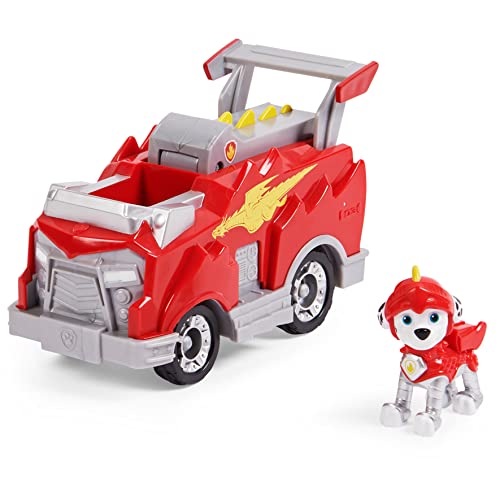 Spin Master 6063585 PAW Patrol Rescue Knights Marshall Transforming Toy Car with Collectible Action Figure